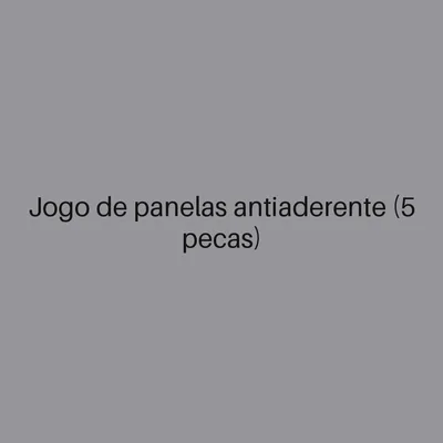 Jogo de panelas antiaderente (5 peças)