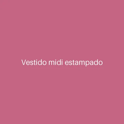 Vestido midi estampado